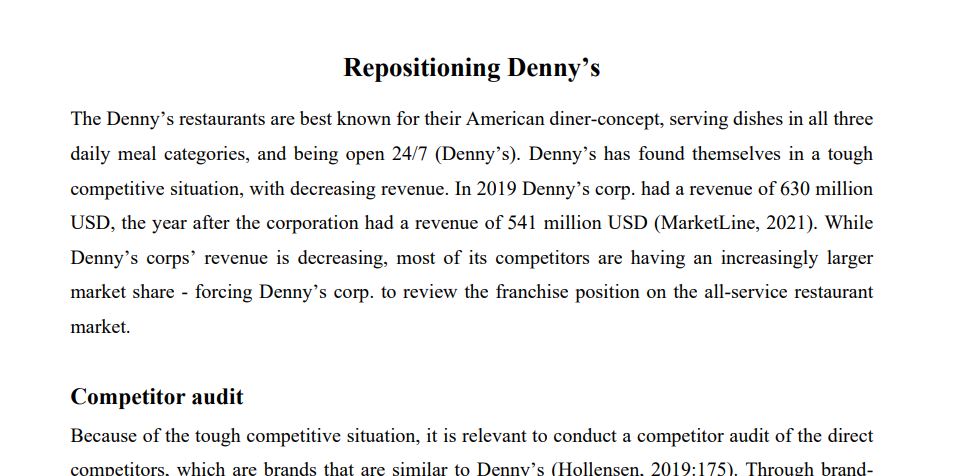 Repositioning Denny’s