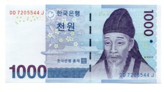 South Korea - 1'000 Won 2007 - Pick 54a