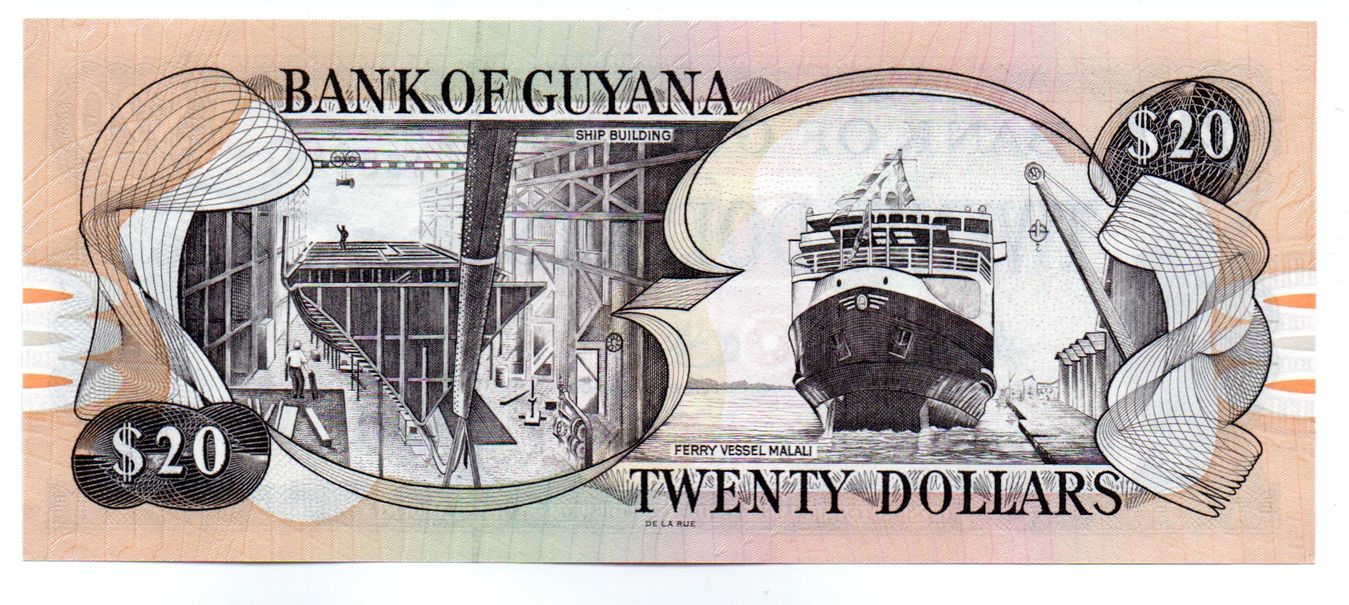 Guyana 20 Dollars 2009 Pick 30e.1