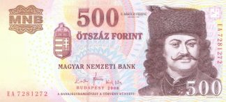 Hungary - 500 Forint 2008 - Pick 196b