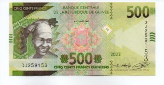 Guinea - 500 Francs 2022 - Pick 52b