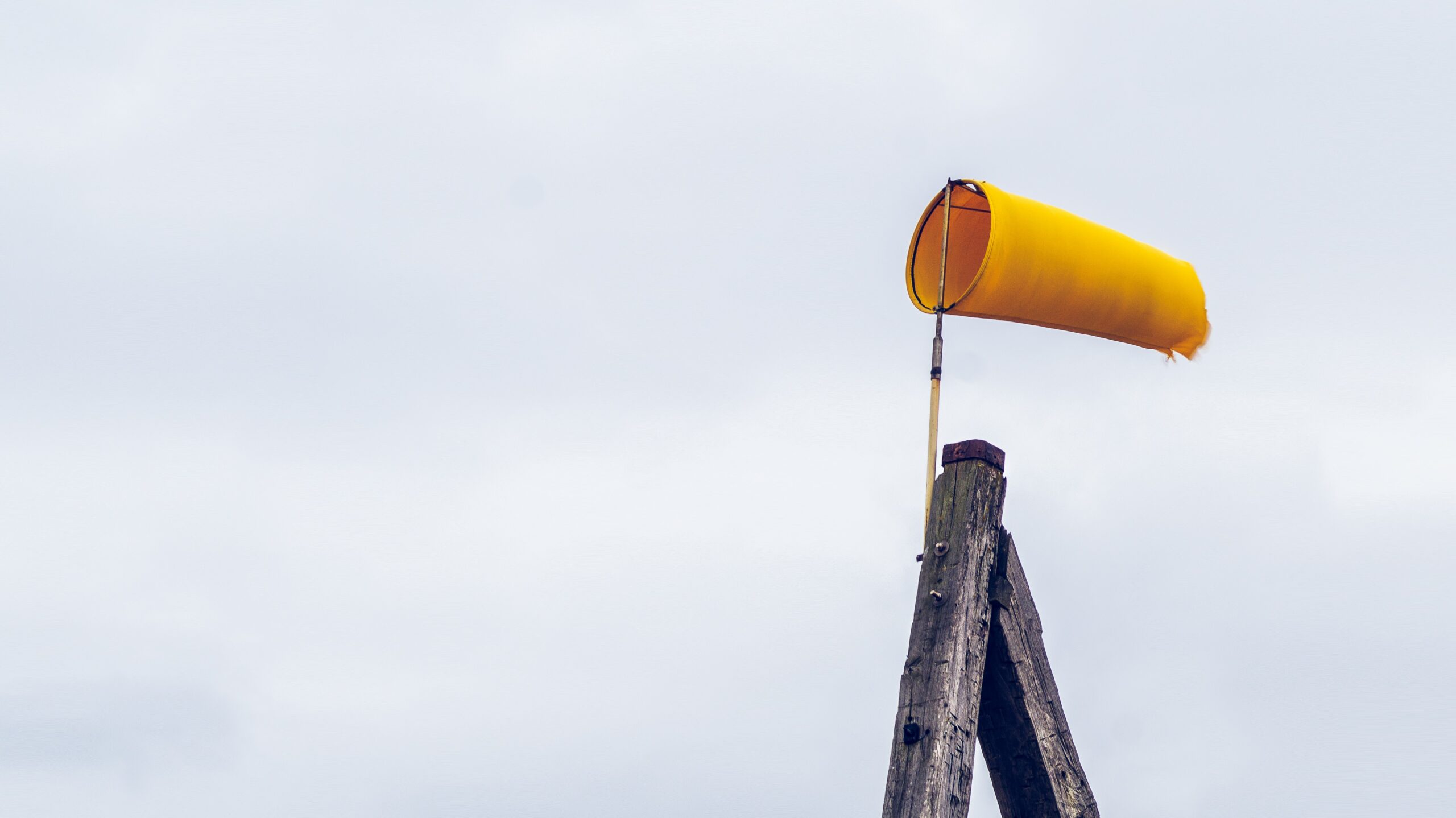 Yellow windsock to represent forecasts; Numberslides explains the importance of your financial projections