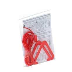 White Antibacterial Pull Cord & Triangle Set – Antimicrobial Wipe Clean