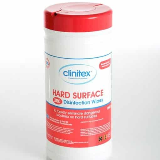 Clinitex Hard Surface 70% Alcohol Disinfection Wipe (Tub of 200)