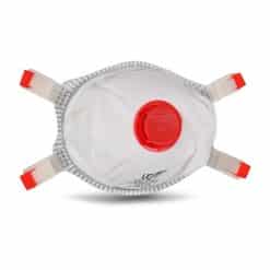 Premium P3 Cupped FFP3 Respirator with Foam Inner Seal and Exhalation Valve to the Front.