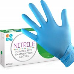 Blue Nitrile Gloves – Powder Free – 100pk – Small