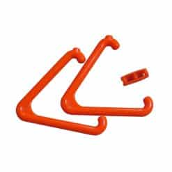 Orange Triangle & Connector Set – For Emergency & Alarm Pull Cord Systems