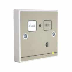 Quantec Addressable Infrared Call Point, Button Reset c/w Sounder & Remote Socket