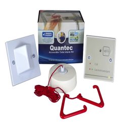 Quantec Addressable Infrared Call Point, Button Reset c/w Sounder & Remote Socket