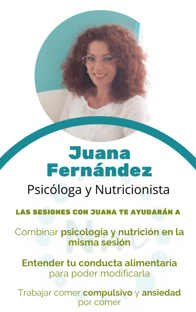 Foto de perfil de la psicóloga y nutricionista Juana Fernández