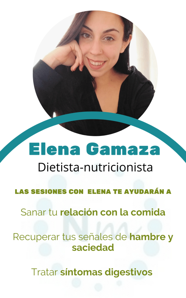 Foto de perfil de la dietista nutricionista Elena Gamaza