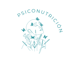 Ilustración icono de la unidad de Psiconutrición con una mujer con plantas