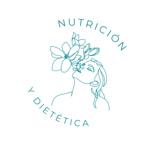 Ilustración icono de la unidad de Nutrición con una mujer con flores que salen de la boca