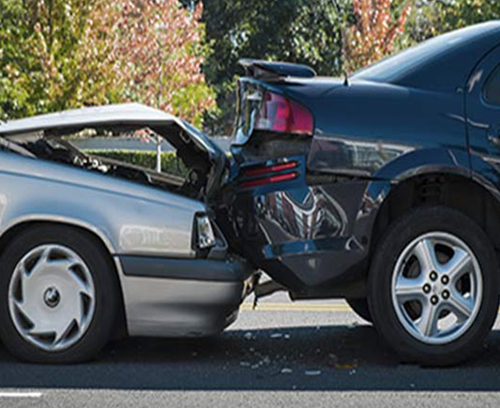Driving Issues - a rear end car crash