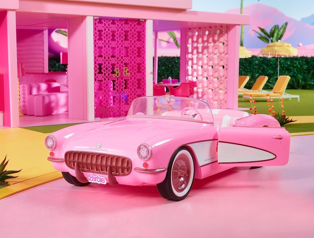 barbie-bil från barbie-filmen