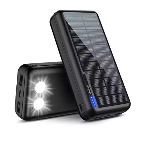 Bästsäljare bland solcellsladdare: Solar powerbank 26 800 mAh externt batteri