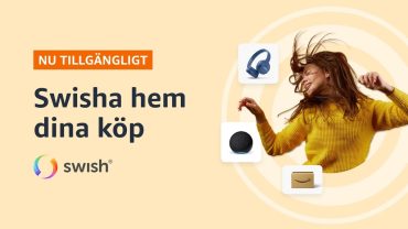Nu finns Swish som betalmetod på Amazon Sverige