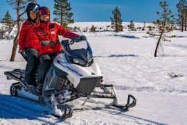 taiga eldriven snöskoter