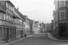 Det gamle Nyenstad, ca. 1950, set fra Skippergade