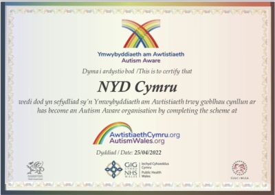 NYD Cymru Autism Aware