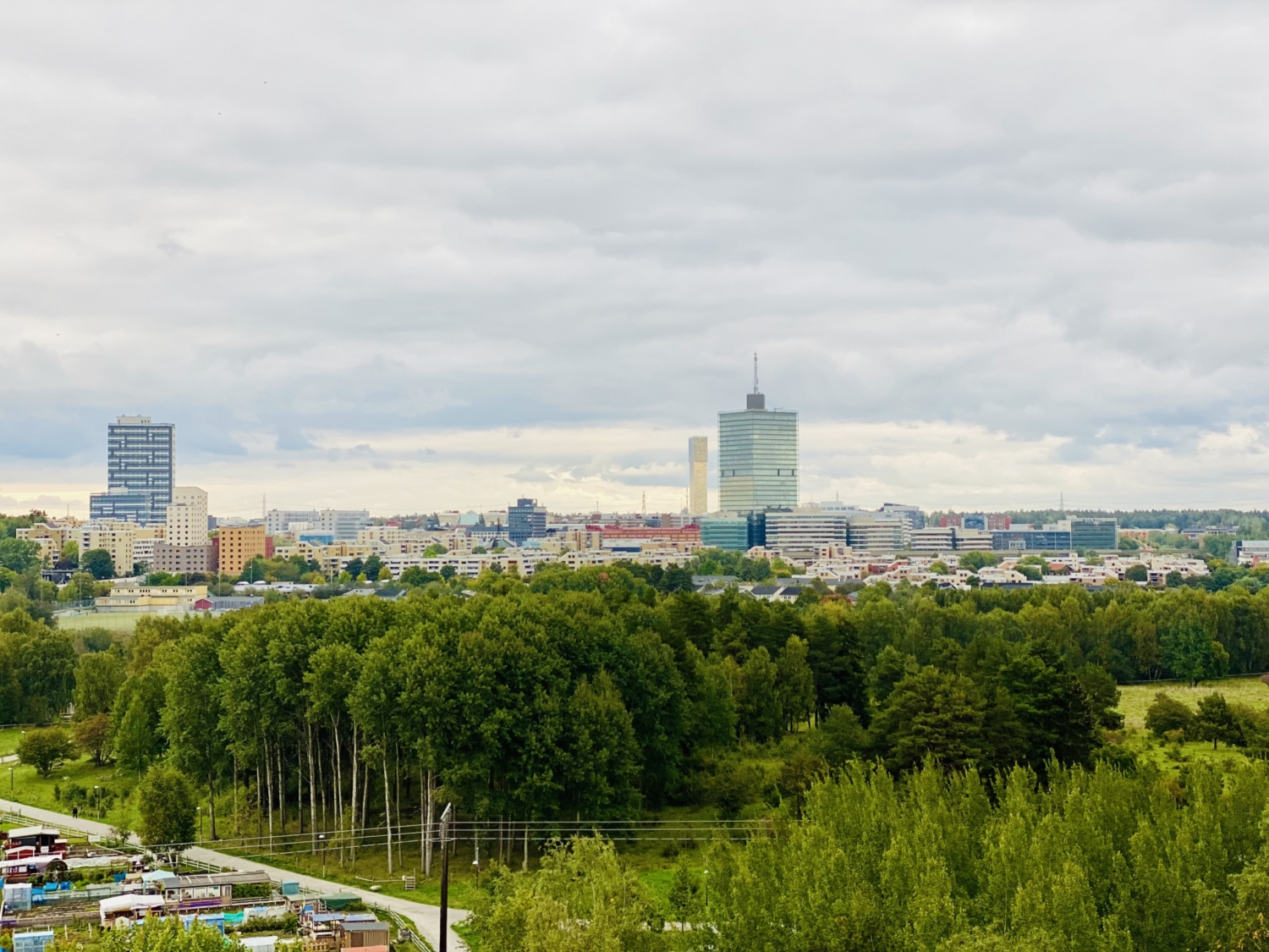 Utsikt över Kista och Järvafältet