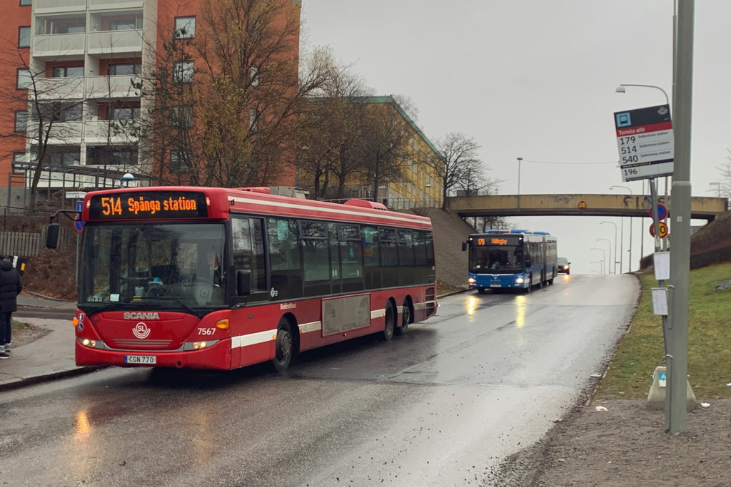 Tillfällig hållplats Tensta Allé