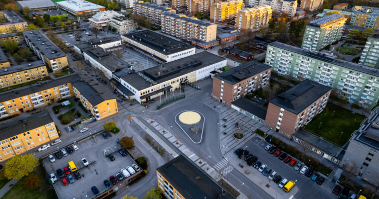 flygbild över rinkeby