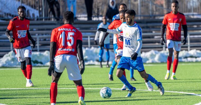 Matchbild kamp om bollen