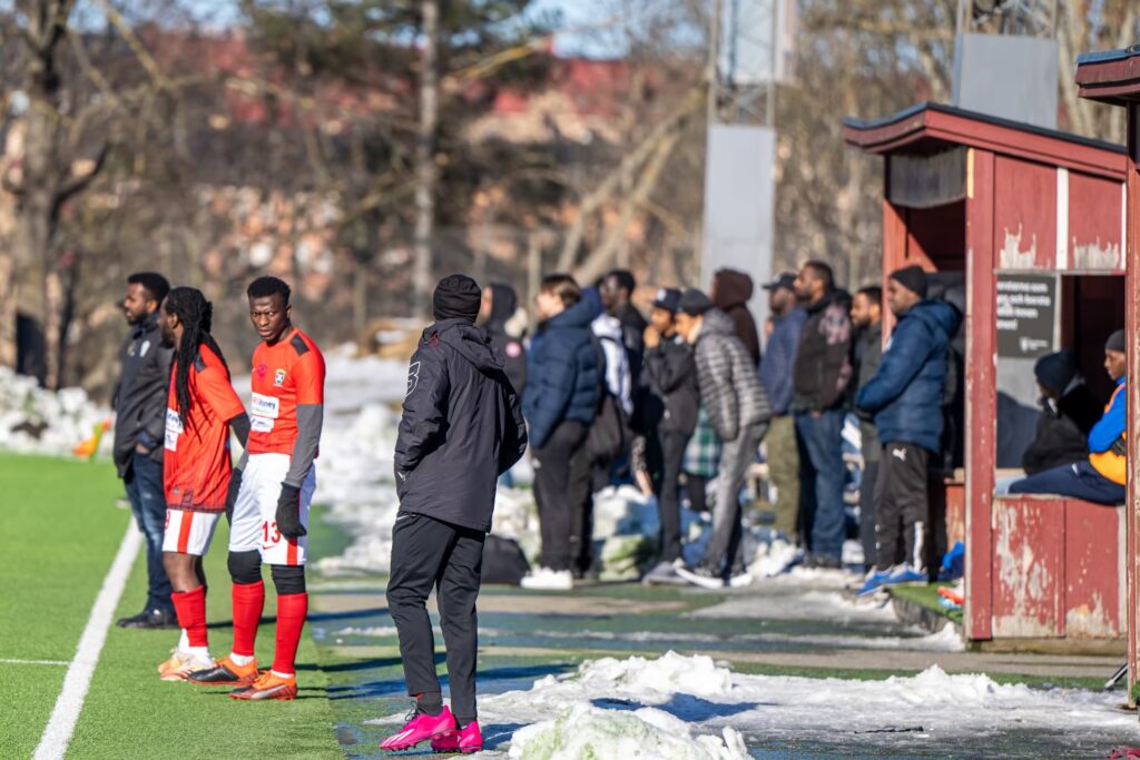 Publik på fotbollsmatch