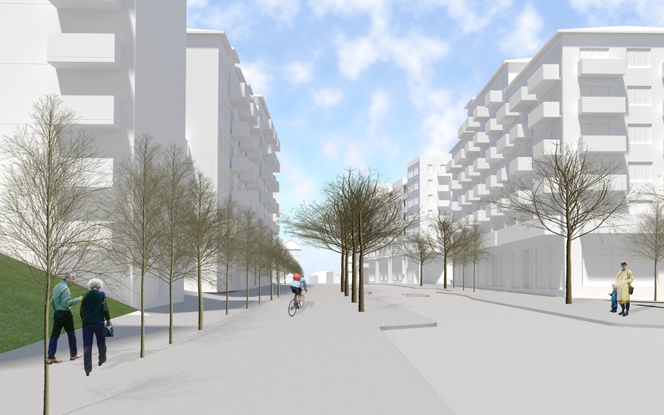 Arkitektbild av finlandsgatan