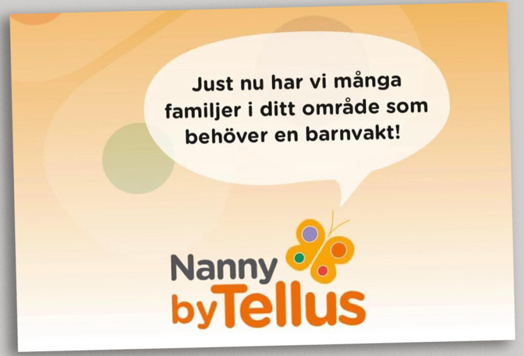 reklambild från Nanny by Tellus