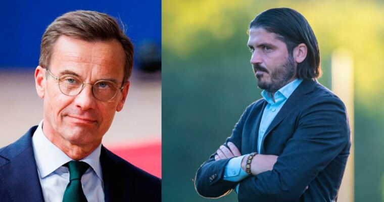 Bild på Ulf Kristersson och Bojan Djordjic.