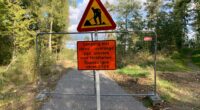 Avstängd gång- och cykelväg vid Förbifart Stockholm och Akallalänken