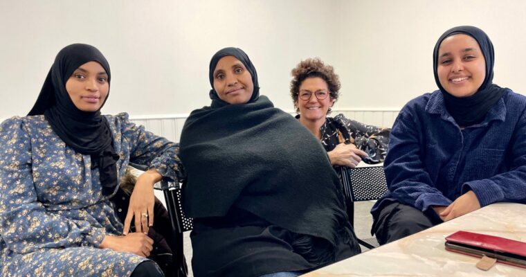 Amira Saleh, Semira Adam, Anja Nordenfelt och Ayaat Abdelaziz