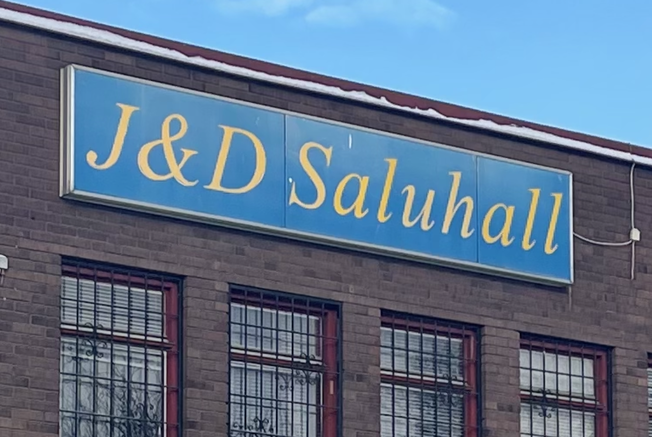Skylten till J&D Saluhall
