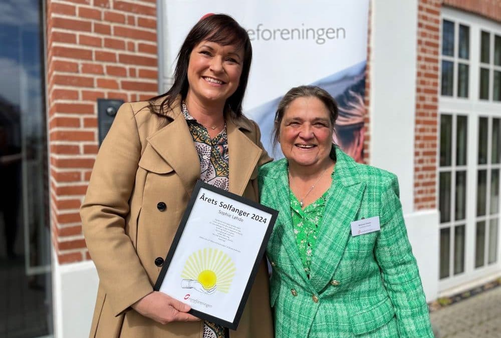 Sundhedsminister Sophie Løhde er Årets Solfanger 2024