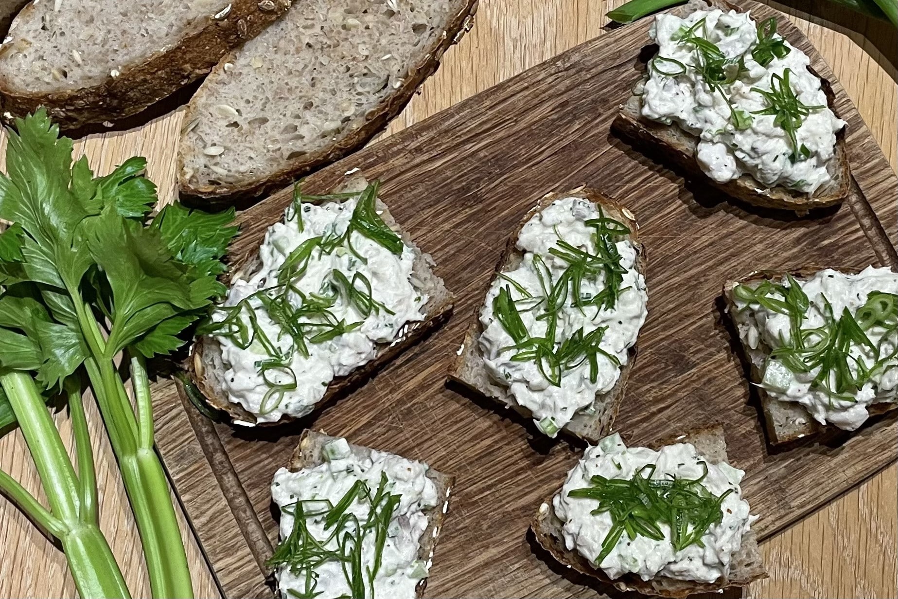 Bruschetta med torskerilette