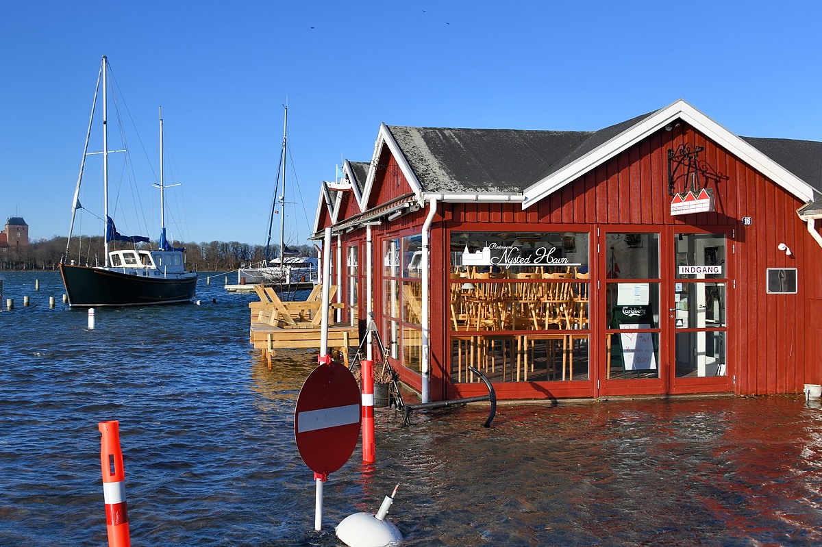 Restaurant Nysted Havn ramt af omfattende ødelæggelser