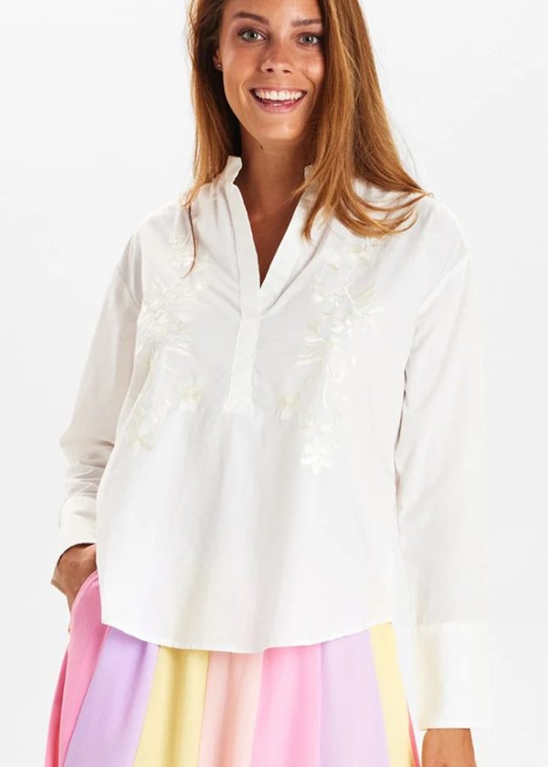 Nümph Nurosemary shirt 703022 bright white front 2
