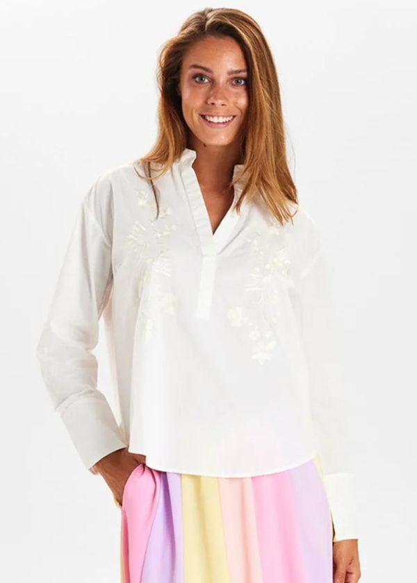 Nümph Nurosemary shirt 703022 bright white front