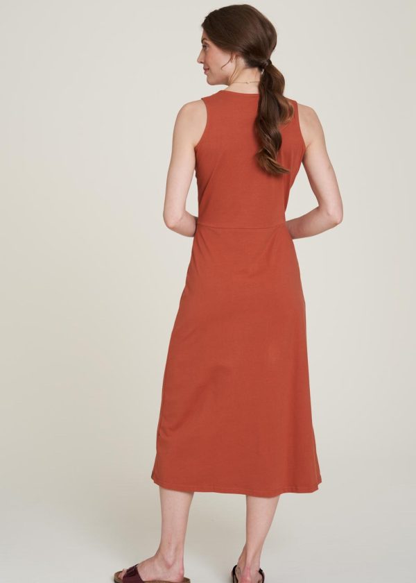 Tranquillo S23E01 terracotta dresses back