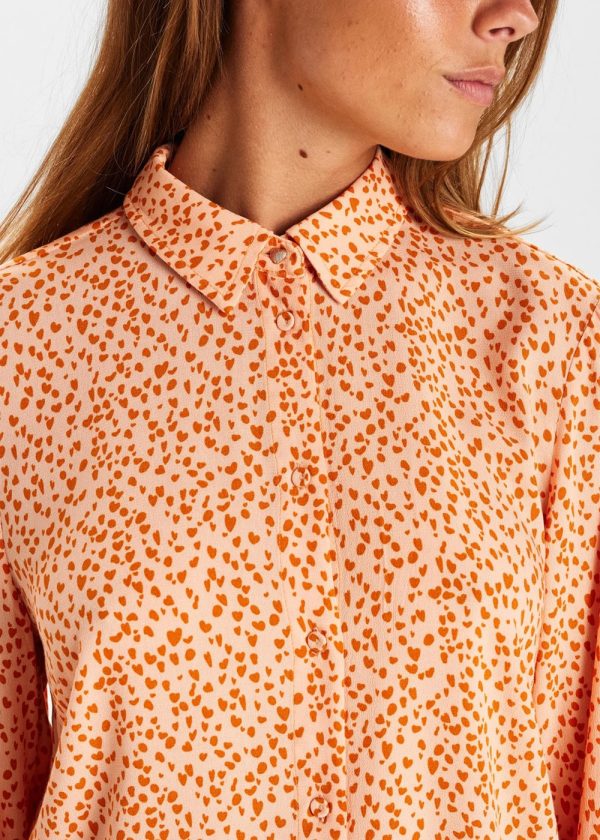 Nümph Nulydia shirt 702931 Peach Melba closeup front