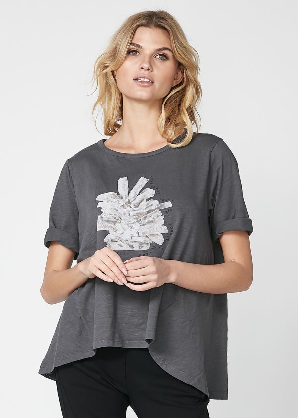 Nü denmark Riana tee 7780-50 - 987 Dark Grey mix - Extra 4