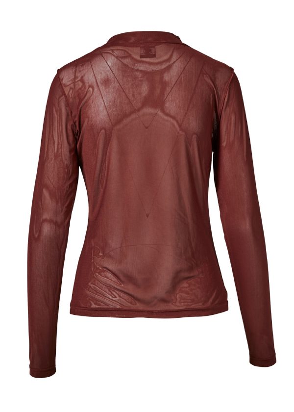 Nü denmark Runni blouse recycle 7768-50 - 645 Wine - Extra 2