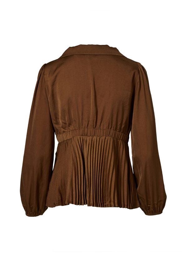 Nü Denmark Rosie blouse 7767-40 Toffee brown packshot back