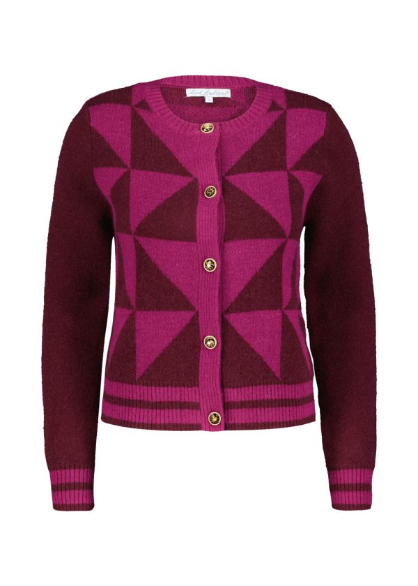 Red Button Danelle triangle SRB4102 mulberry aubergine packshot front