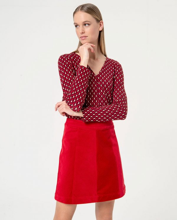 Surkana Short skirt with seams 564NEPA625/40 - Afbeelding 3