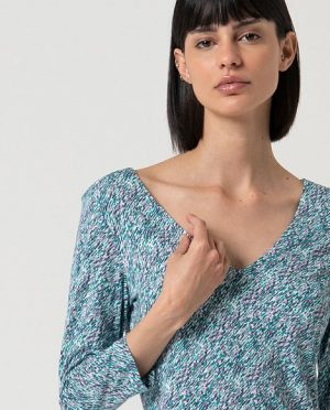 Surkana V-neck T-shirt, 3/4 sleeves 515KAAL016