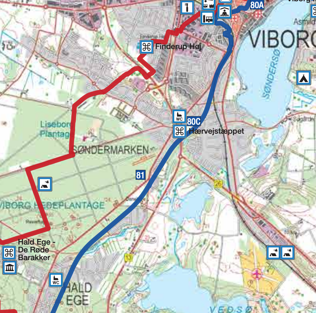 Hærvejen fra Viborg til Gudenåens udspring