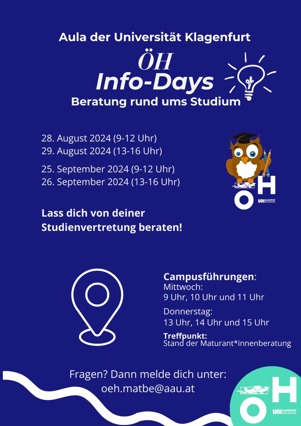 OeH Uni Klagenfurt Info Days Flyer